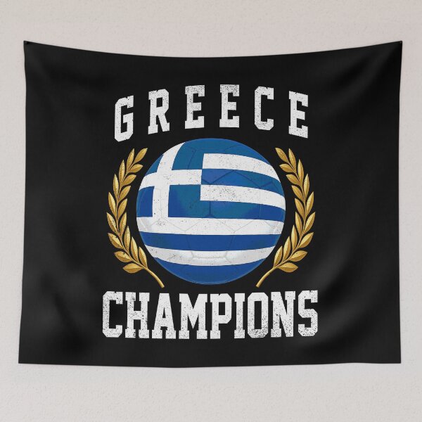 Item preview, SOCCER BALL FLAG CHAMPIONS - GREECE - Fans and Teams for Men and Women T-shirt designed and sold by wallsandpatts.