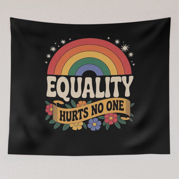 Item preview, Equality Hurts No One Shirt, Rainbow Pride Shirt, Equal Rights designed and sold by MinaReinger.