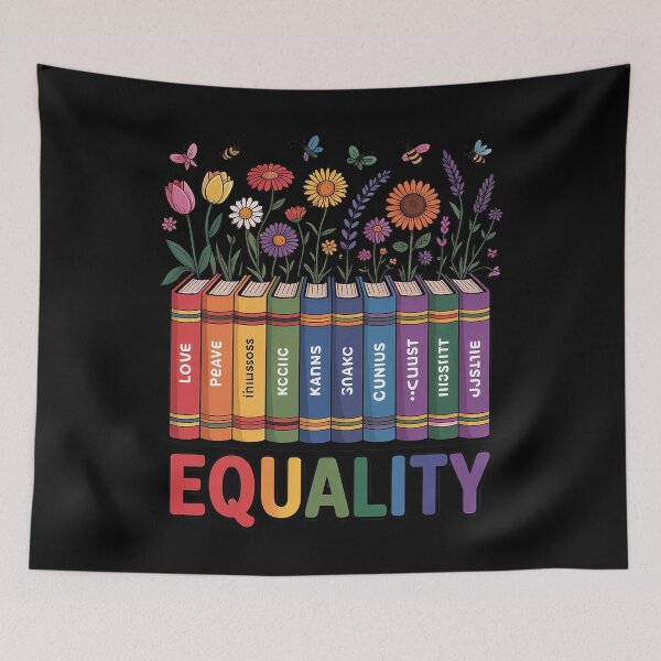Item preview, Equal Rights Shirt, Book Flower Shirt, Social Justice designed and sold by marcusry.