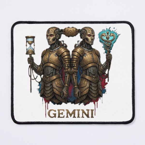 Item preview, Gemini | Dual Minds in Brass and Steel designed and sold by CelticSoulShop.