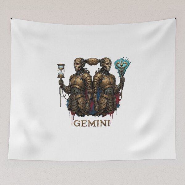 Item preview, Gemini | Dual Minds in Brass and Steel designed and sold by CelticSoulShop.