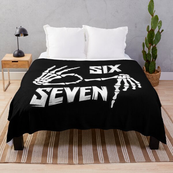 Item preview, Six Seven 6 7 Meme Skeleton Hands Sign designed and sold by Masonbaxter.