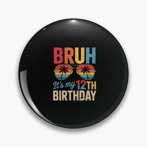 Item preview, Bruh It's My 12th Birthday 12 Year Old Birthday boys  designed and sold by ClassicAnthony.
