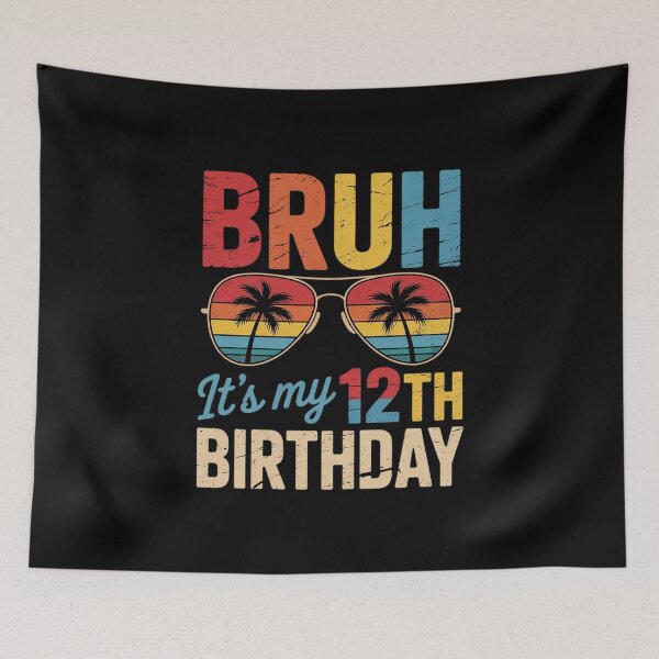 Item preview, Bruh It's My 12th Birthday 12 Year Old Birthday boys  designed and sold by ClassicAnthony.
