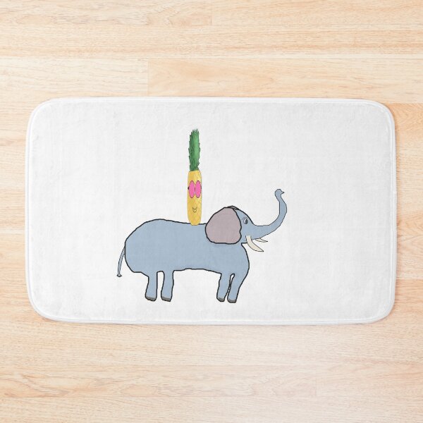 Item preview, Funny Pineapple Riding an Elephant – Tropical Adventure Character designed and sold by Beautiful art store.