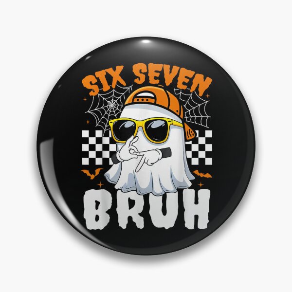 Artikelvorschau, Bruh 67 Halloween Lustiges Sechs Sieben Meme Brainrot Ghost Kids entworfen und verkauft von Masonbaxter.
