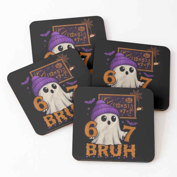 Item preview, 67 Teacher Halloween Ghost Six Seven Meme Math Equation Bruh designed and sold by Masonbaxter.