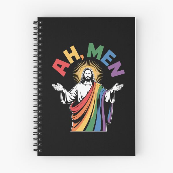 Item preview, Ah Men Rainbow Shirt, Gay Jesus Tshirt, Christian Lgbt Pride designed and sold by RayArmstrong.