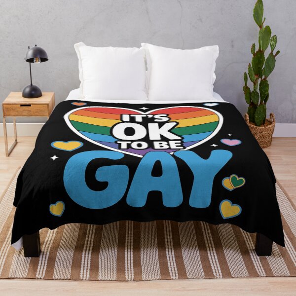 Item preview, Womens It's OK to Be Gay LGBTQ Rainbow Flag Shirt Lesbian Gay Pride designed and sold by HaileyRobel.