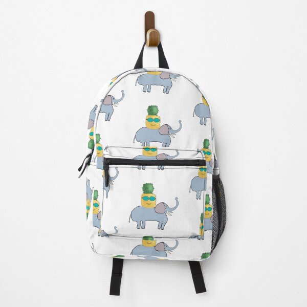 Item preview, Funny Pineapple Riding an Elephant – Tropical Adventure Character designed and sold by Beautiful art store.