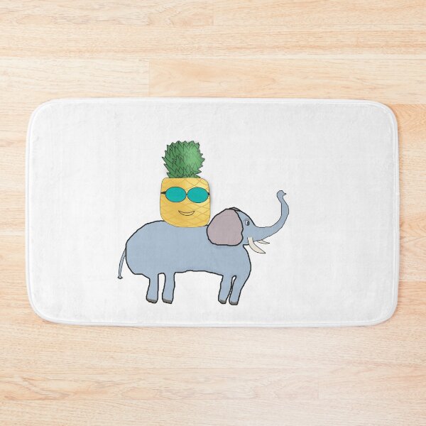 Item preview, Funny Pineapple Riding an Elephant – Tropical Adventure Character designed and sold by Beautiful art store.