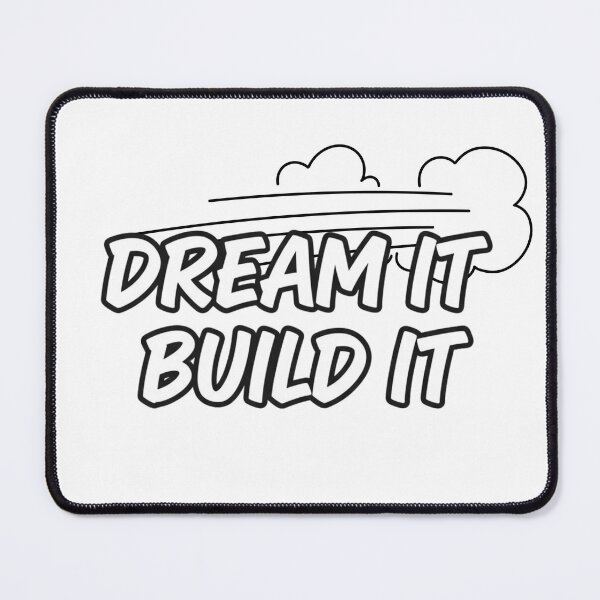 Item preview, Dream It Build It Quote | Motivational Typography for Entrepreneurs designed and sold by Happyfreedom.