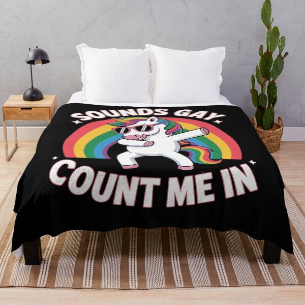 Item preview, Sounds Gay Count Me In Unicorn Dabbing LGBT Pride Month Gay designed and sold by DrewLeuschke.