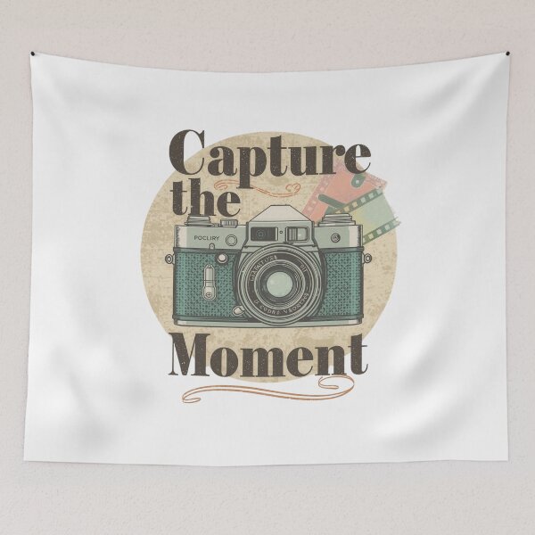 Item preview, Capture the Moment: Vintage SLR Camera Photography Retro Film Graphic designed and sold by Tucker-Art.