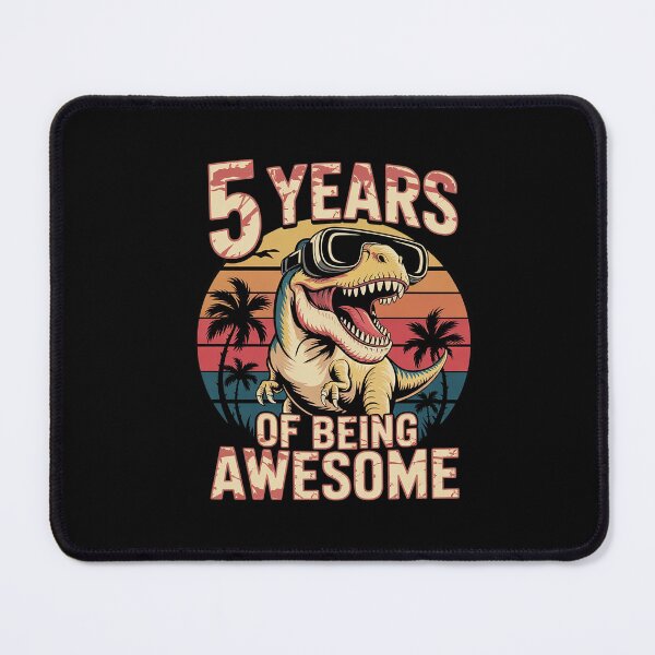 Item preview, 5 Years Awesome T Rex Dinosaur 5th Birthday Dino Boys Kids designed and sold by ClassicAnthony.