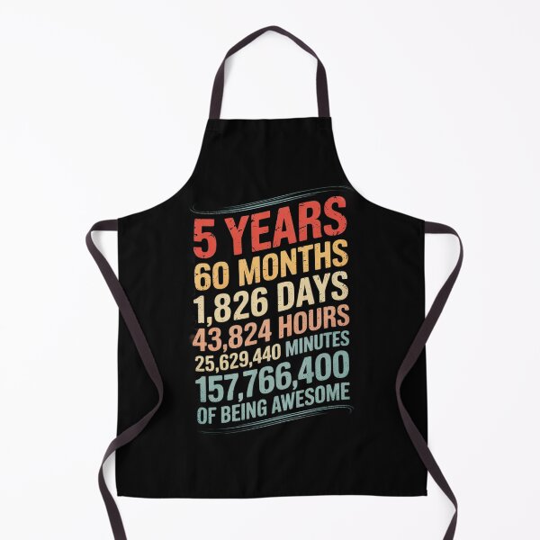 Item preview, 5 Years of Being Awesome Months, Days, Minutes 5th Birthday  designed and sold by ClassicAnthony.