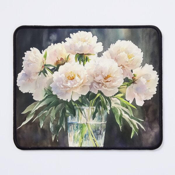 Item preview, Peonies in Glass Vase designed and sold by laurashawart.