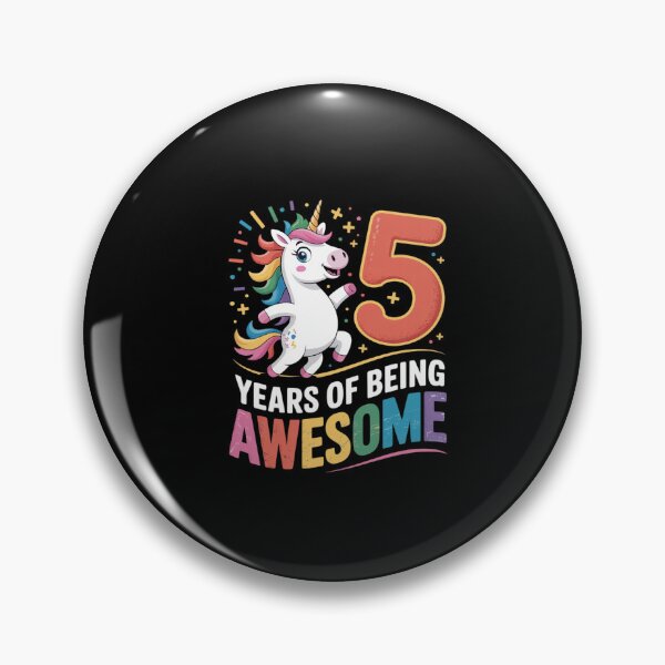 Item preview, 5 Years Of Being Awesome Unicorn 5th Birthday Girls Kids  designed and sold by ClassicAnthony.