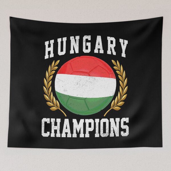 Item preview, SOCCER BALL FLAG CHAMPIONS - HUNGARY - Fans and Teams for Men and Women T-shirt designed and sold by wallsandpatts.