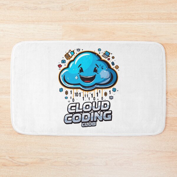 Item preview, Cloud Coding Club: Cute Cartoon Cloud with Binary Code & Programming Icons designed and sold by Tucker-Art.