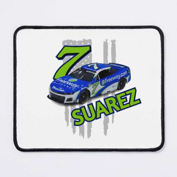 Item preview, Daniel Suarez on a ripped flag designed and sold by TracksideTeesShop.
