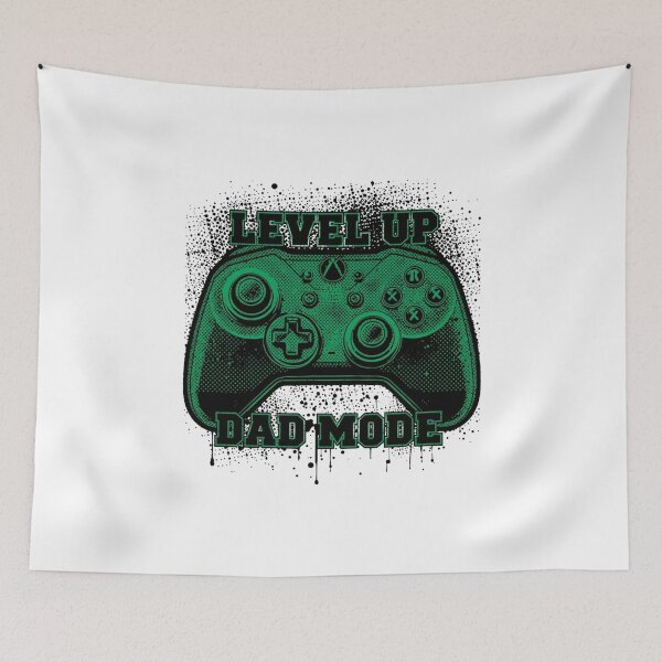 Item preview, Level Up Dad Mode: Grungy Green Video Game Controller Gaming Father's Day Design designed and sold by Tucker-Art.