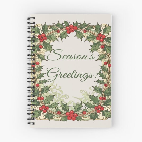 Item preview, Holly Berry Decorative Season's Greetings designed and sold by taiche.