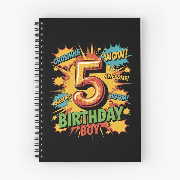 Item preview, 5th Birthday Kids Comic Style Kids Boys 5 Year Old  designed and sold by ClassicAnthony.