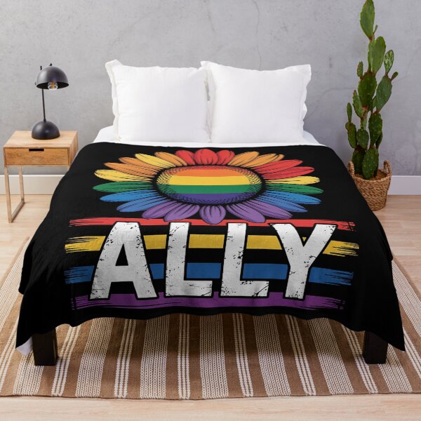 Item preview, LGBTQ Ally - for Gay Pride Month Sunflower Distressed designed and sold by DrewLeuschke.