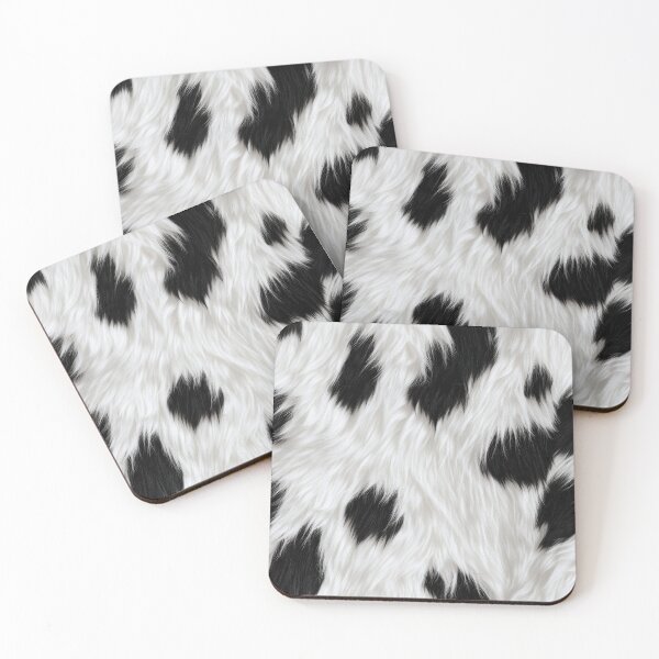 Item preview, Realistic Cow Print Fur Pattern – Soft Black and White Animal Texture Design designed and sold by AwesomeBeyondLimits.