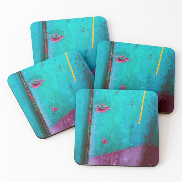 Item preview, Industrial Abstract - Colorful Metal Street Photography designed and sold by camera-euphoria.