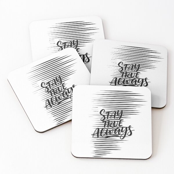 Item preview, Stay True Always | Inspirational Minimal Script Design designed and sold by Happyfreedom.