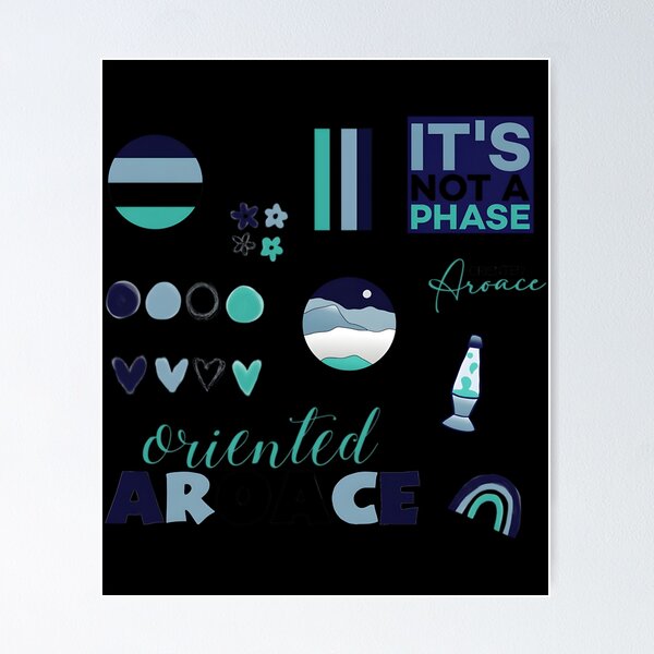 Item preview, Oriented Aroace Stickerpack designed and sold by ConfitofBrassB.