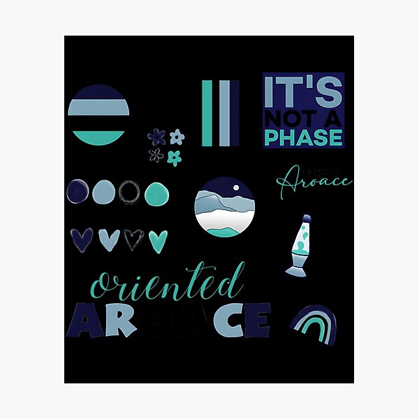 Item preview, Oriented Aroace Stickerpack designed and sold by ConfitofBrassB.
