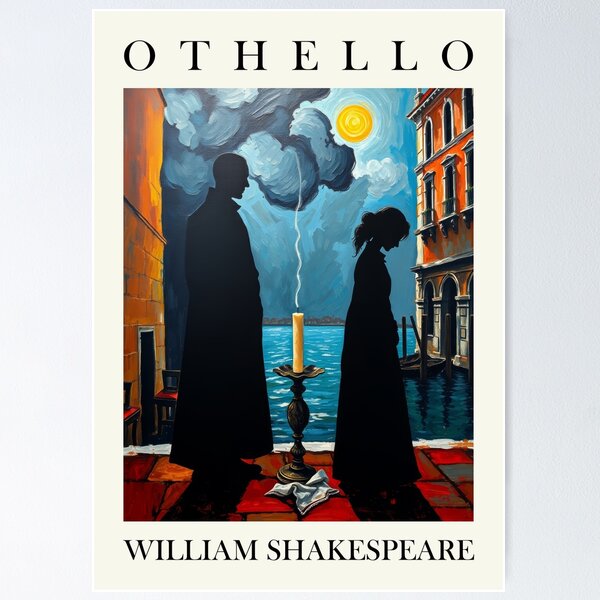 Item preview, Othello William Shakespeare Classic English Literature Artwork designed and sold by kakarikihill.