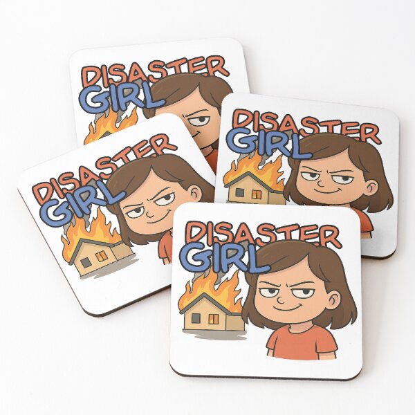Item preview, Disaster Girl Meme Cartoon – Classic Viral Internet Art designed and sold by JMKPrintPress.