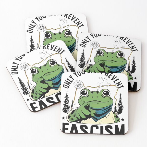 Item preview, Only You Can Prevent Fascism Portland Frog Protest designed and sold by SavannahCampbel.