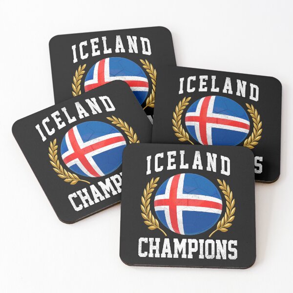 Item preview, SOCCER BALL FLAG CHAMPIONS - ICELAND - Fans and Teams for Men and Women T-shirt designed and sold by wallsandpatts.