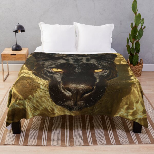 Item preview, Black Panther in Golden Ocean designed and sold by Elisabeth Lucas.