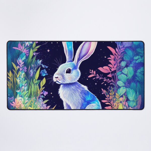 Item preview, Cute rabbit and a small waterfall where have a full moon and beautiful nature. designed and sold by ClinicalHubs.