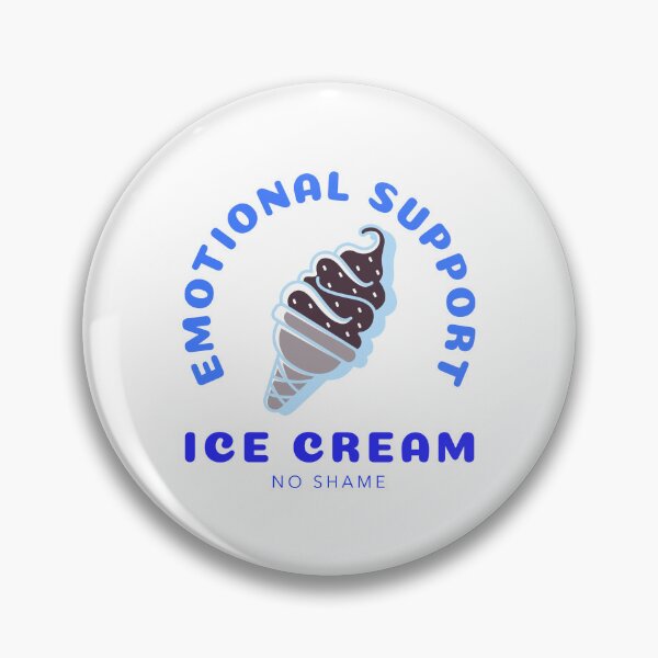 Item preview, Emotional Support Ice Cream (blue) designed and sold by AEMcTees.