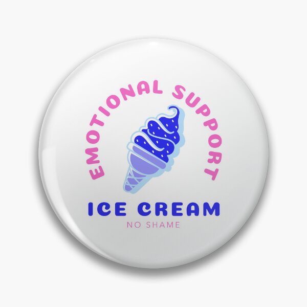 Item preview, Emotional Support Ice Cream (pink) designed and sold by AEMcTees.