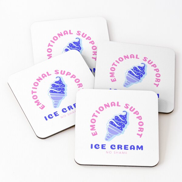 Item preview, Emotional Support Ice Cream (pink) designed and sold by AEMcTees.
