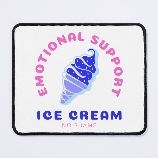 Item preview, Emotional Support Ice Cream (pink) designed and sold by AEMcTees.