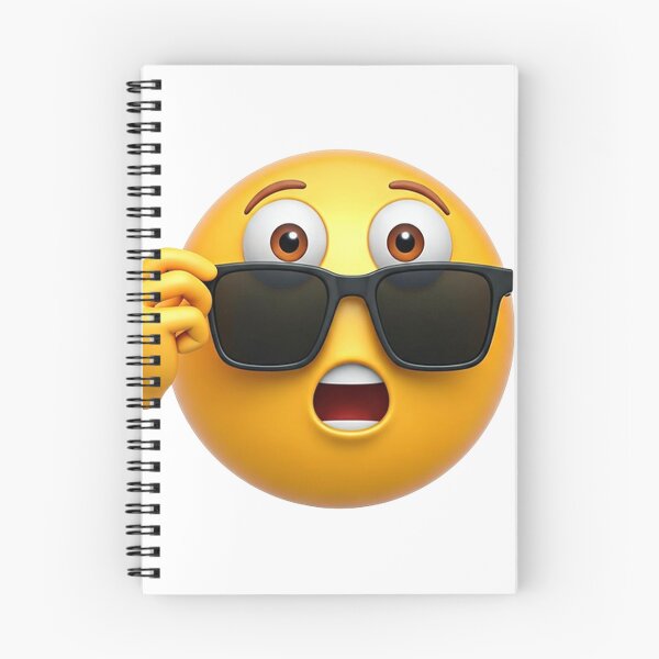 Item preview, Surprised Emoji with Sunglasses – 3D Realistic Shocked Face Expression Meme Icon designed and sold by PixelVibe782.