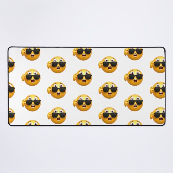 Item preview, Surprised Emoji with Sunglasses – 3D Realistic Shocked Face Expression Meme Icon designed and sold by PixelVibe782.