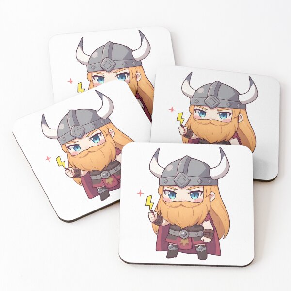 Item preview, Thor Chibi: Norse God of Thunder with Mjolnir Hammer Kawaii designed and sold by PonmeOtraShop.