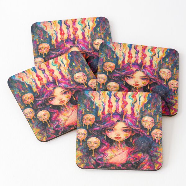 Item preview, Animate the rainbow-dripping canvas designed and sold by Ecosetereos.