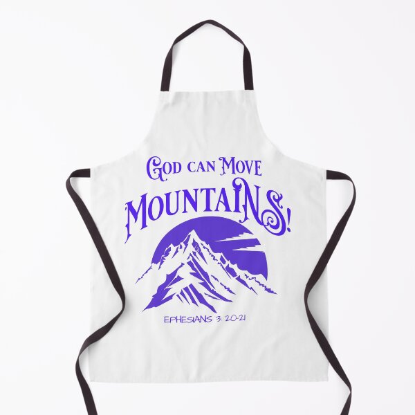 Item preview, God can move Mountains! (Blue) designed and sold by DesignedbyFaith.
