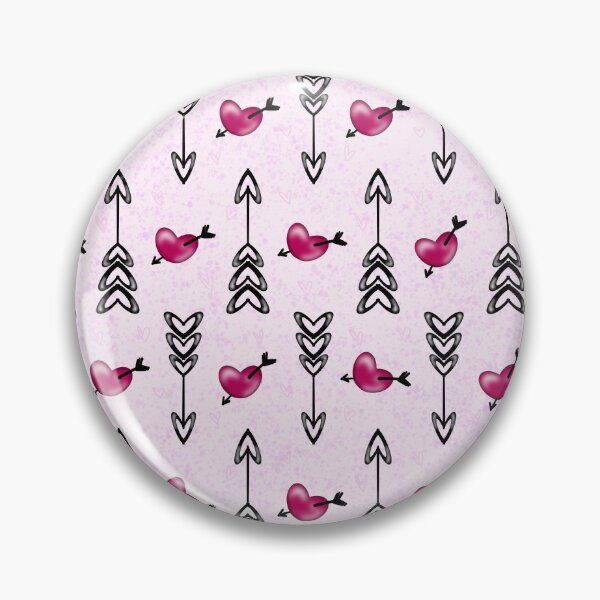 Item preview, Fuschia Pink Hearts And Arrows Pattern – Playful Love Seamless Design designed and sold by Preeyanc.